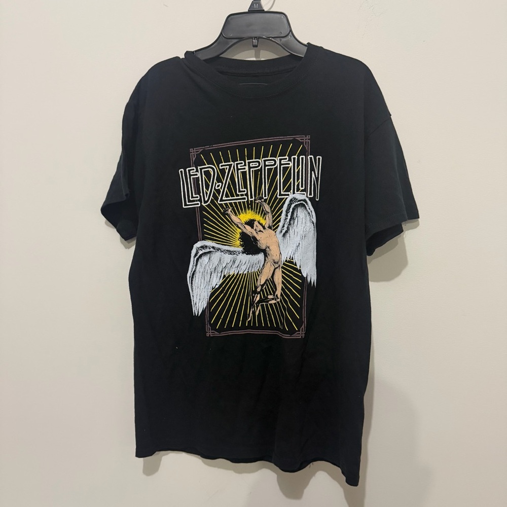 NEW Led Zeppelin Rock Band Music Black Graphic Tee